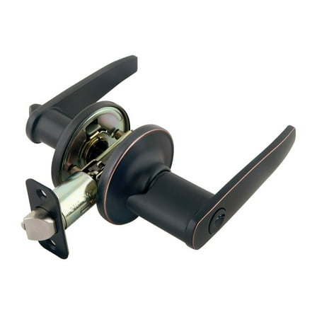 Design House Delavan 2-Way Interior/Exterior Keyed Door Lever, Oil Rubbed Bronze
