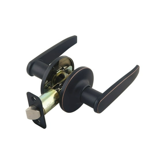 Design House Delavan Passage Hall and Closet Door Lever, Oil Rubbed Bronze
