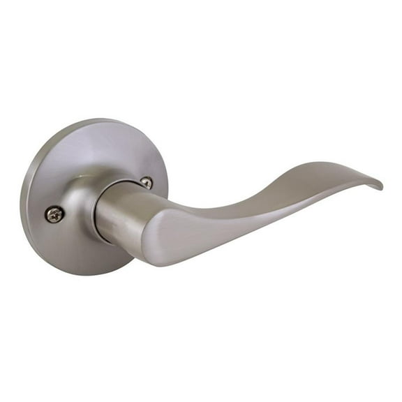 Design House Stratford Passage Universal 6-Way Interior Hall/Closet Door Levers, Satin Nickel