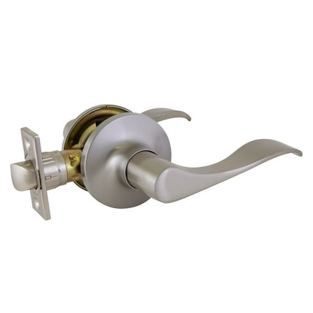 Design House Stratford 6-Way Universal Passage Hall and Closet Door Lever, Satin Nickel