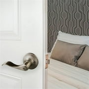 Design House 727958 Stratford 6-Way Universal Privacy Bed and Bath Door Lever Satin Nickel