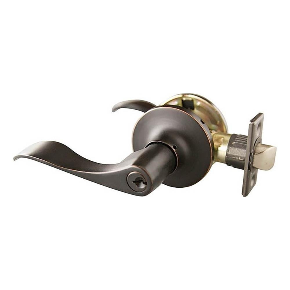 Design House 727982 Stratford 6-Way Universal Entry Door Lever Oil Rubbed Bronze