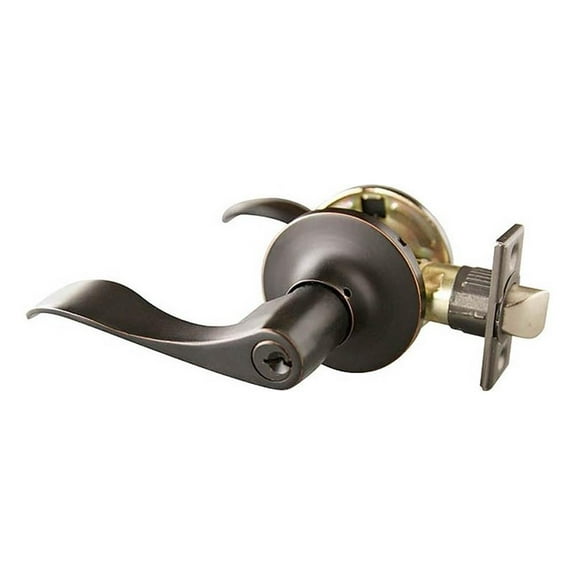 Design House Stratford 6-Way Universal Entry Door Lever, Oil Rubbed Bronze