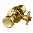 thumbnail image 1 of Design House Terrace Non-Locking Passage Interior Door Knob with Universal 6-Way Latch, Polished Brass, 1 of 14