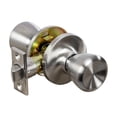 thumbnail image 1 of Satin Nickel Passage Door Knob, Hall and Closet, 6-Way Universal Fit, 1 of 13