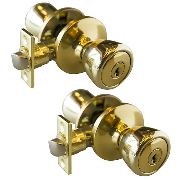 Design House 728832 Gateway Terrace Double Entry Combo, Polished Brass