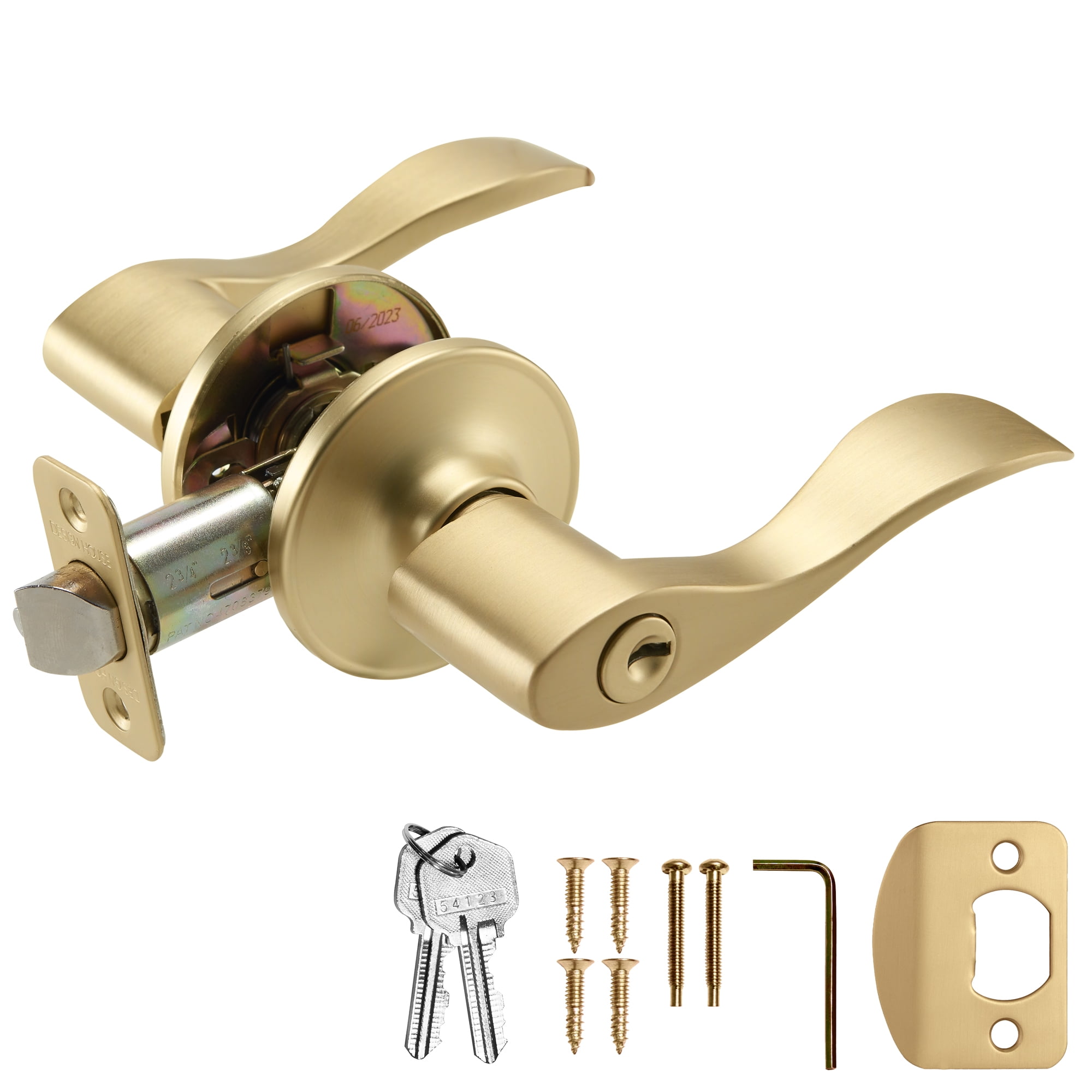 ナル☺︎.。 Entry/Deadbolt Lockset Gatehouse #0117988 Brushed Stainless