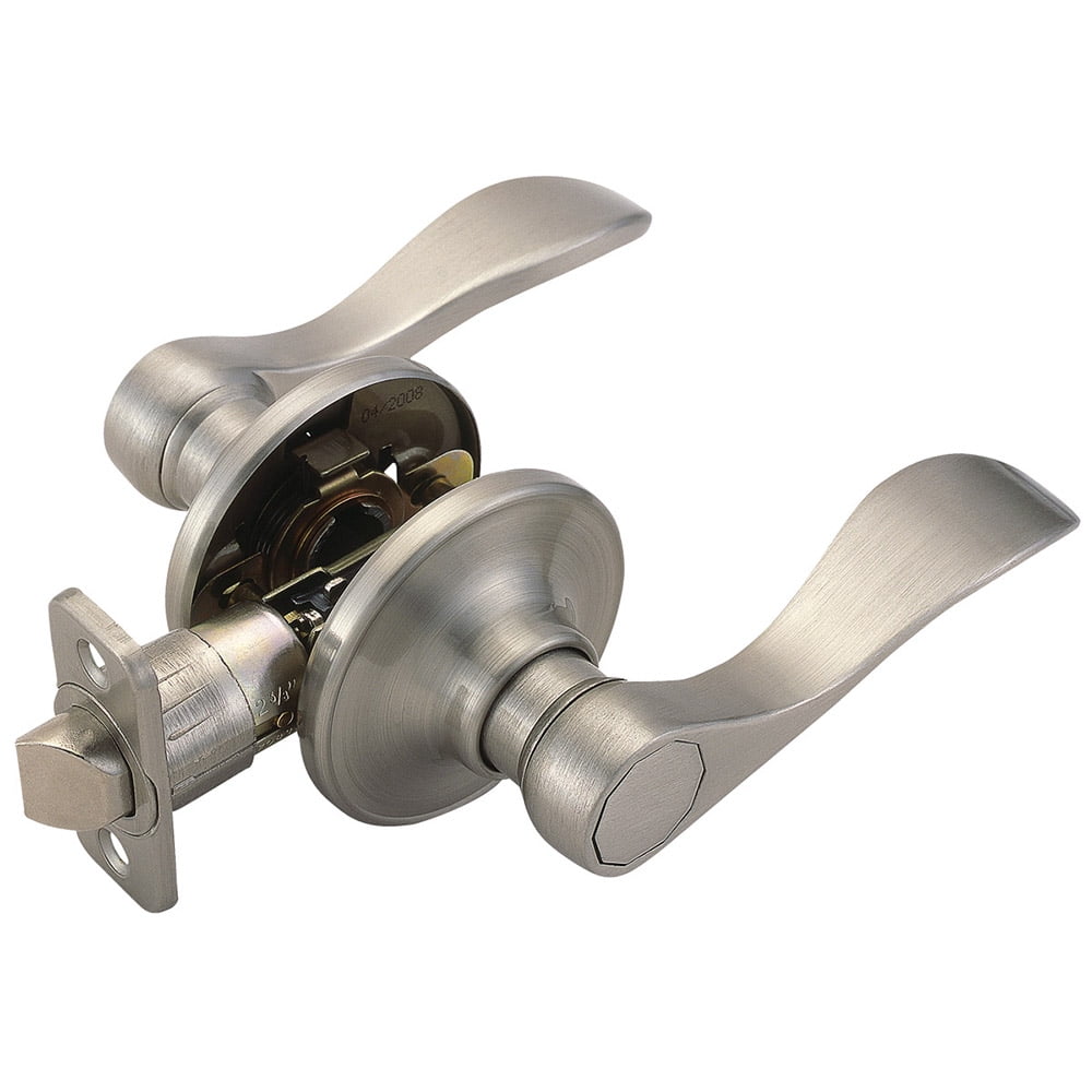 Satin Nickel Finish Modern Passage Door Handle- Style: 80881DC