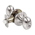thumbnail image 1 of Satin Nickel Egg Keyed Entry Door Knob, Left and Right Hand, ANSI Grade 3, Fits 1-3/8 in. to 1-3/4 in. Doors, 1 of 13