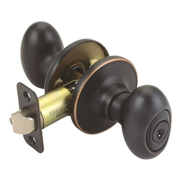 Design House 750596 Egg Keyed Entry Door Knob Oil Rubbed Bronze