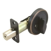 Design House Pro Deadbolt 2.375" Single Sided Deadbolt with Turn-Button Interior, Oil Rubbed Bronze