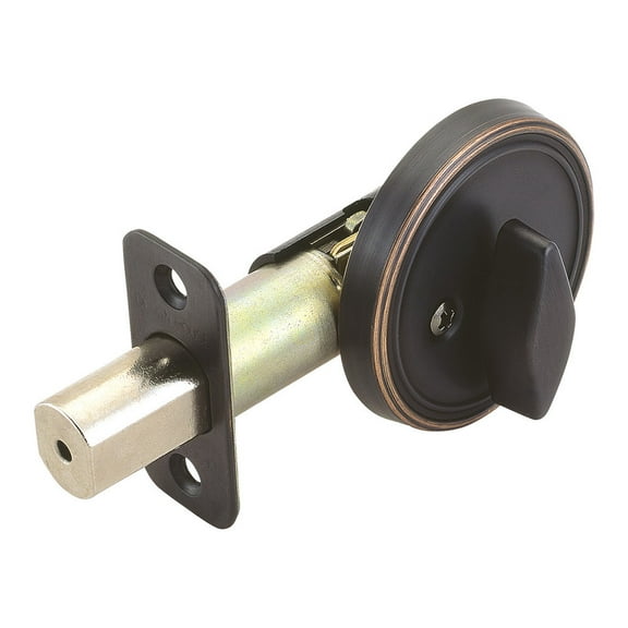 Design House Pro Deadbolt 2.375" Single Sided Deadbolt with Turn-Button Interior, Oil Rubbed Bronze