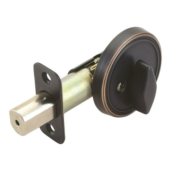 Design House Pro Deadbolt 2.375" Single Sided Deadbolt with Turn-Button Interior, Oil Rubbed Bronze