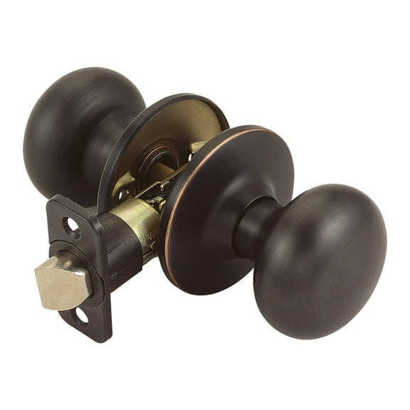 Design House Cambridge 6-Way Passage Universal Hall and Closet Door Knob, Oil Rubbed Bronze