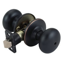 Design House Cambridge Universal 6-Way Privacy Bed and Bath Door Knob, Oil Rubbed Bronze