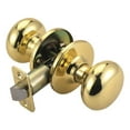 thumbnail image 1 of Design House Cambridge Passage Hall and Closet Door 2-Way Knob, Polished Brass, 1 of 4