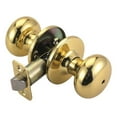 thumbnail image 1 of Design House Cambridge Privacy Single Bed and Bath Door Knob, Polished Brass, 1 of 14