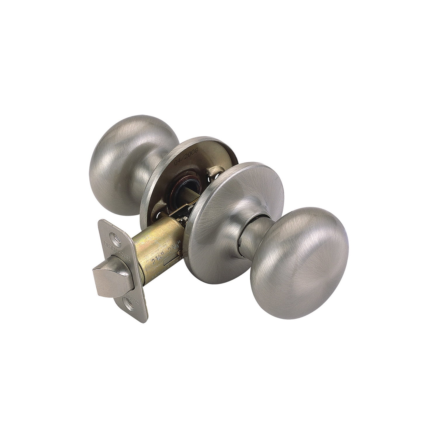 Design House Cambridge 2-Way Latch Interior Passage Door Knob, Satin Nickel