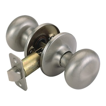 Design House Cambridge Passage Hall and Closet Door 2-Way Knob, Satin Nickel