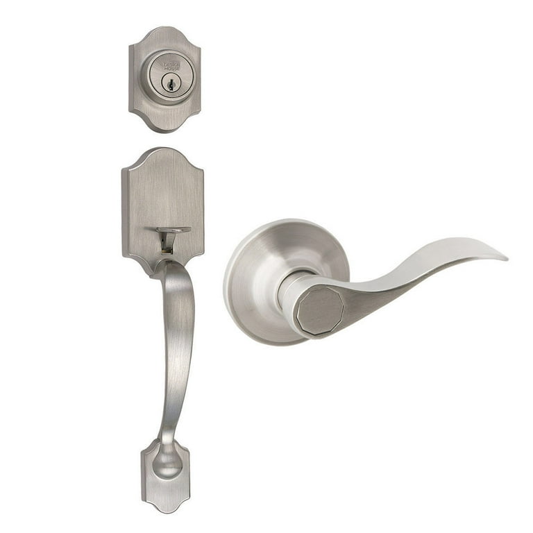 Design House Sussex Oil-Rubbed Bronze Door Handleset with Springdale Lever Interior and Single Cylinder Deadbolt Design House Sussex Oil-Rubbed Bronze Door Handleset with Springdale Lever Interior and Single Cylinder Deadbolt