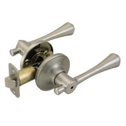Design House 755405 Ironwood Privacy Bed and Bath Door Lever Satin Nickel