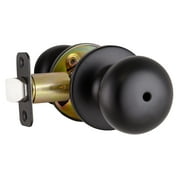 Design House Cambridge Privacy Single Bed and Bath Door Knob, Matte Black