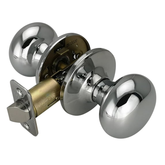Design House Cambridge 2-Way Latch Interior Passage Door Knob, Polished Chrome