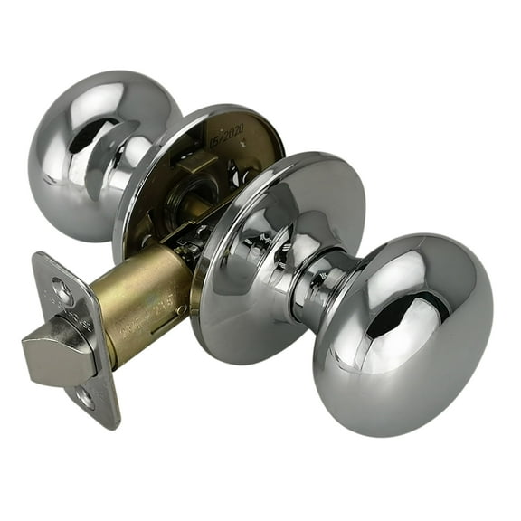 Design House Cambridge Passage Hall and Closet Door 2-Way Knob, Polished Chrome
