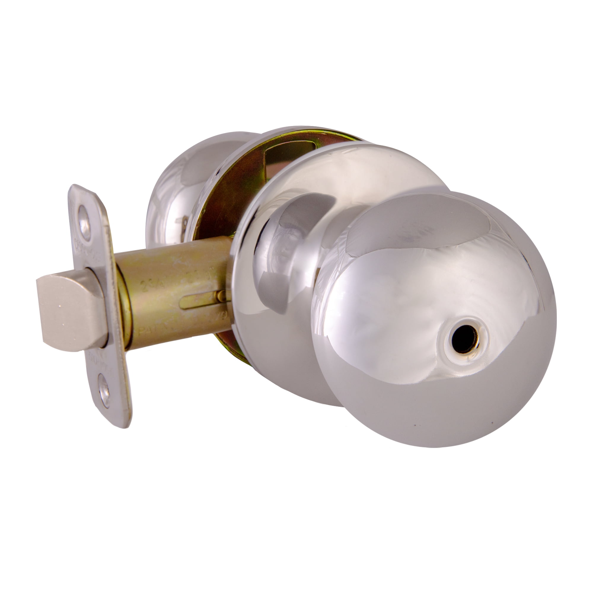 Design House Cambridge Privacy Single Bed and Bath Door Knob, Polished ...