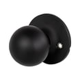 thumbnail image 1 of Ball Dummy Door Knob, Non-Turning Closet and French Door Knob in Matte Black, 1 of 12