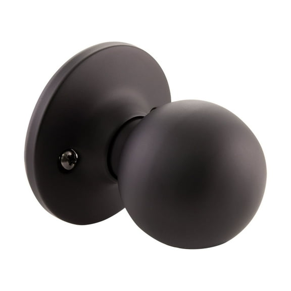 Design House Ball Interior Non-Turning One-Sided Dummy Door Knob, Matte Black