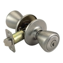 Design House Tulip Keyed Interior Entry Door Knob, Satin Nickel