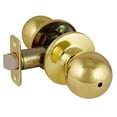 thumbnail image 1 of Design House Ball 2-Way Latch Privacy Bed and Bath Door Knob, Polished Brass, 1 of 16