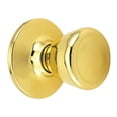 thumbnail image 1 of Design House Tulip Interior Dummy Door Knob, Polished Brass, 1 of 12