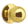 thumbnail image 1 of Design House Ball Interior Non-Turning One-Sided Dummy Door Knob, Polished Brass, 1 of 13