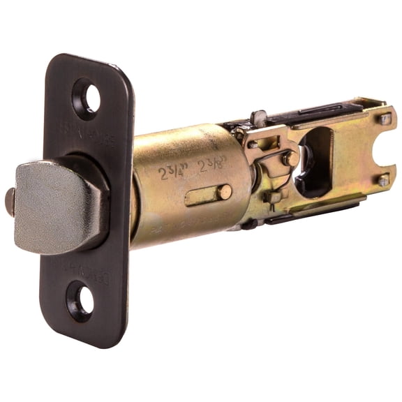 Design House 790527 2-Way Adjustable Entry Round Corner Latch, Oil Rubbed Bronze, 2 Pack