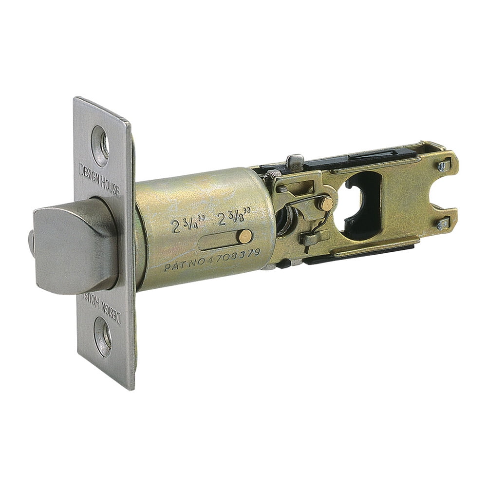 Design House 790782 Pro 2-Way Adjustable Entry Latch Satin Nickel