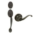 thumbnail image 1 of Design House Coventry Handle Set with Scroll Interior Lever and Single Cylinder Deadbolt, Oil Rubbed Bronze, 1 of 17