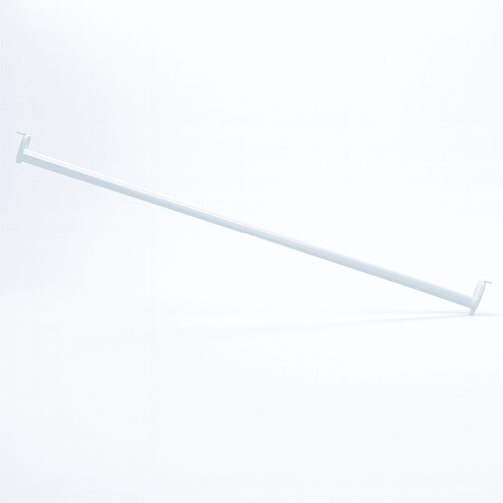Hardware Essentials Adjustable Closet Rod - Zinc, Extends From 48 To 72 Inches