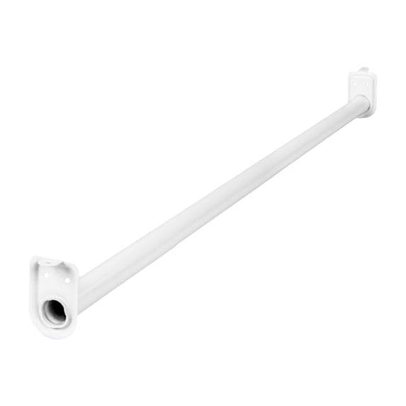 Steel Adjustable Closet Rod, White, 48 in. to 72 in.