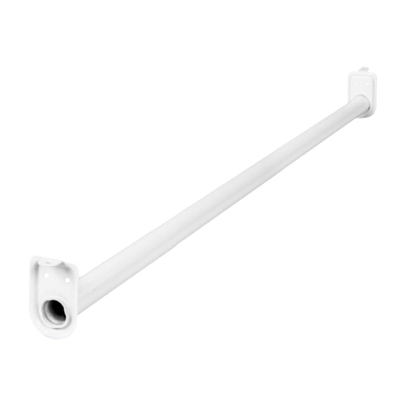 Steel Adjustable Closet Rod, White, 48 in. to 72 in.