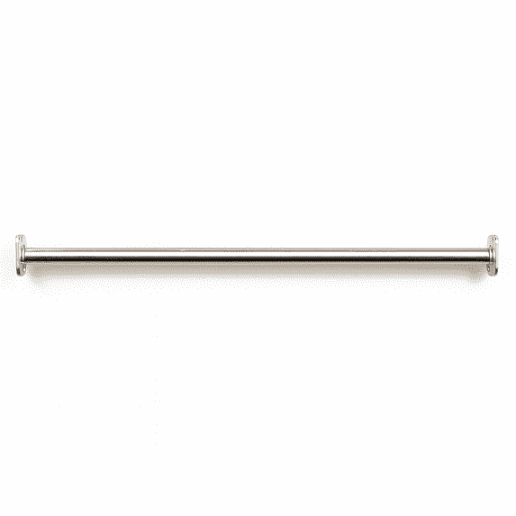 Design House Adjustable Steel Closet Rod, Polished Chrome, 65-120 Inches