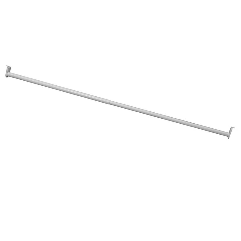 Design House Adjustable Closet Rod in White 48 Inch to 72 Inch