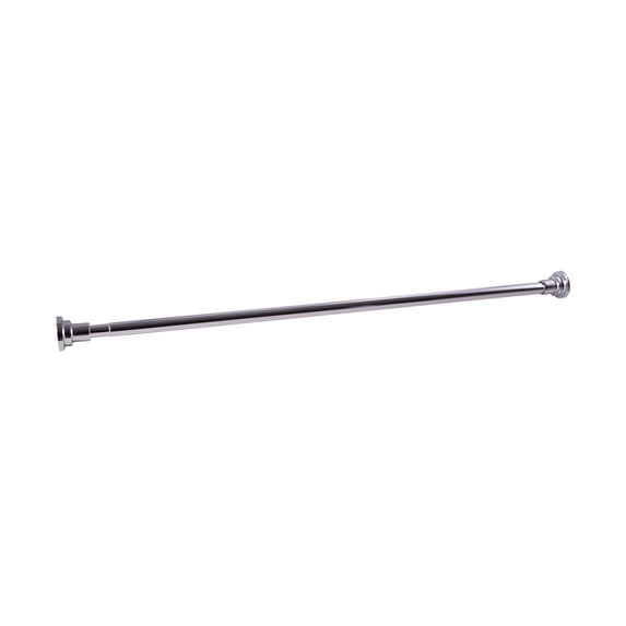 Polished Chrome Classic Adjustable Tension Shower Rod, No Drill, Expandable 42-73 in.