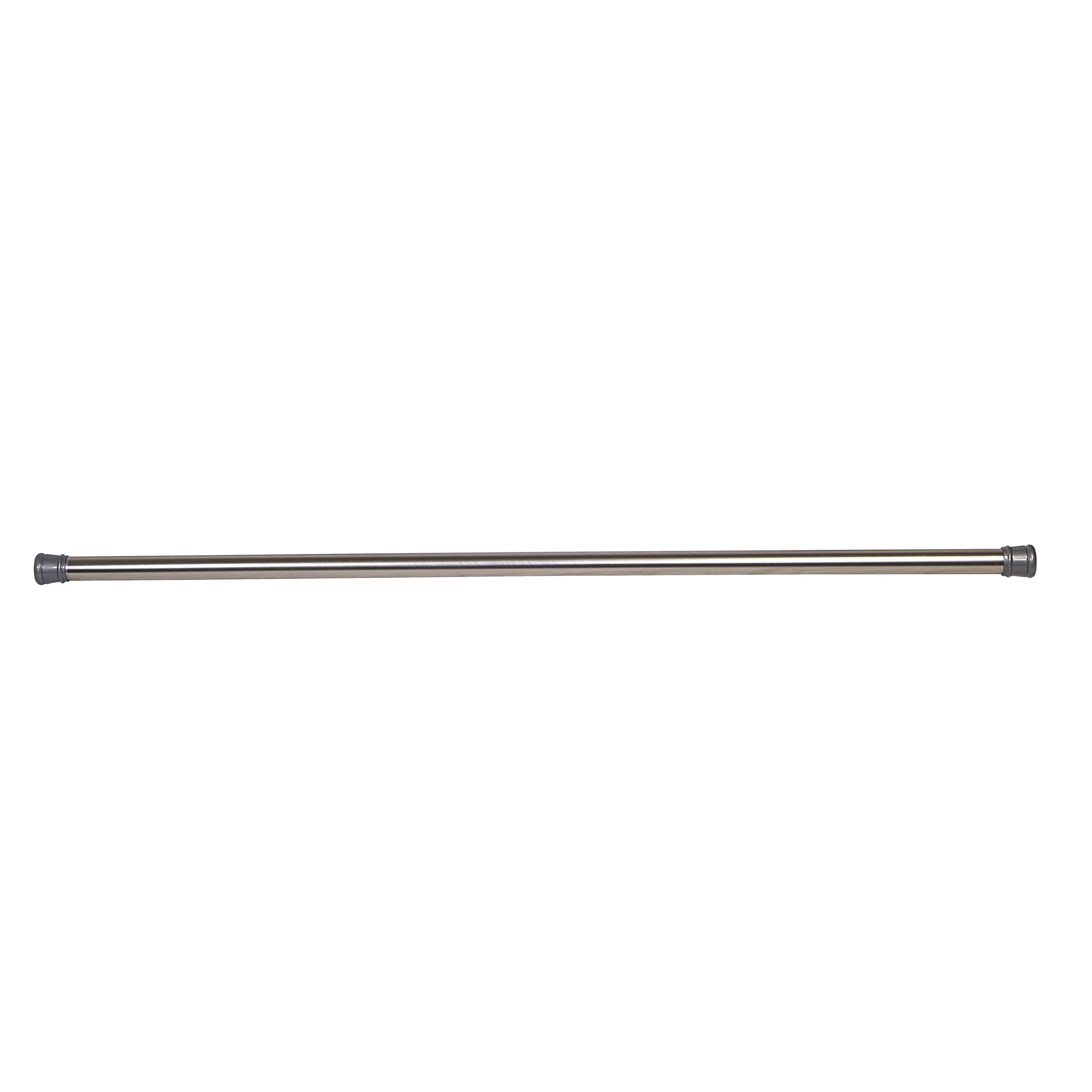 Design House Adjustable Shower Rod 43"-72", Brushed Nickel