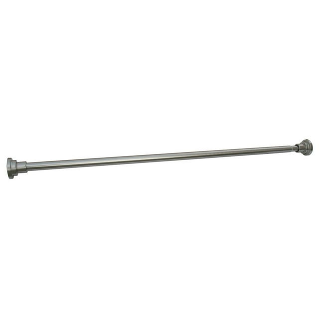 Design House Adjustable Shower Rod Satin Nickel 42"-72"