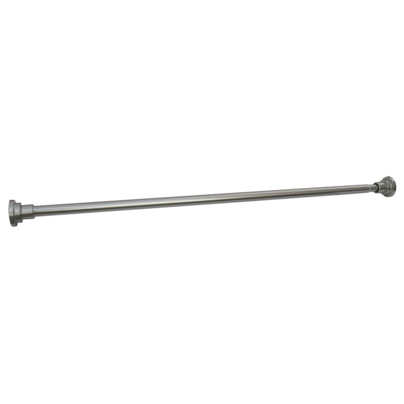 Satin Nickel Classic Adjustable Tension Shower Rod, No Drill, Expandable 42-73 in.