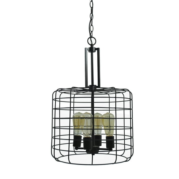 Design House Ajax 4-Light Indoor Chandelier with Metal Wire Cage, Coffee Bronze