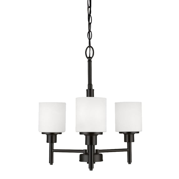 Design House Aubrey 3-Light Indoor Dimmable Chandelier with Frosted Glass