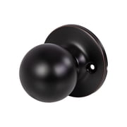 Oil Rubbed Bronze Ball Dummy Door Knob, Non-Turning Closet and French Door Knob, Adjustable Backset